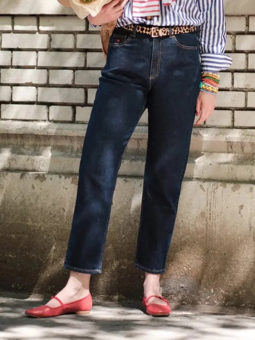 Frances Valentine Stacy's Mom Jean Sz 10 Dark Denim NWT